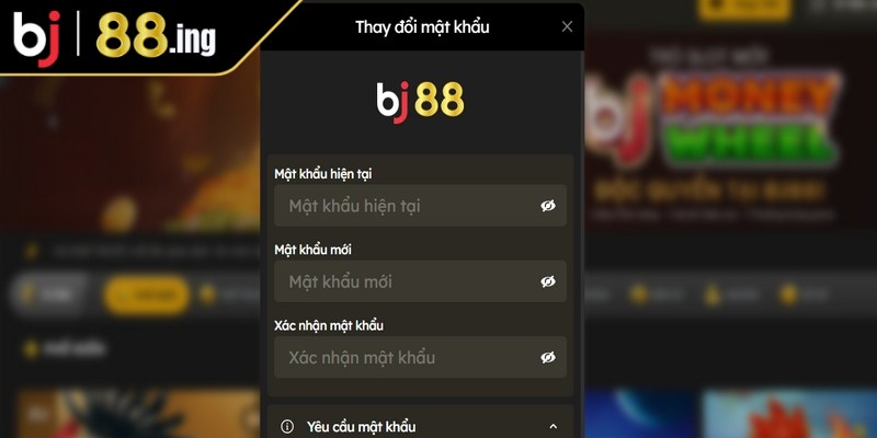 Cách thay đổi mật khẩu BJ88 an toàn cho người chơi mới